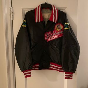Delong Vintage Chicago Blackhawks Jacket sz M